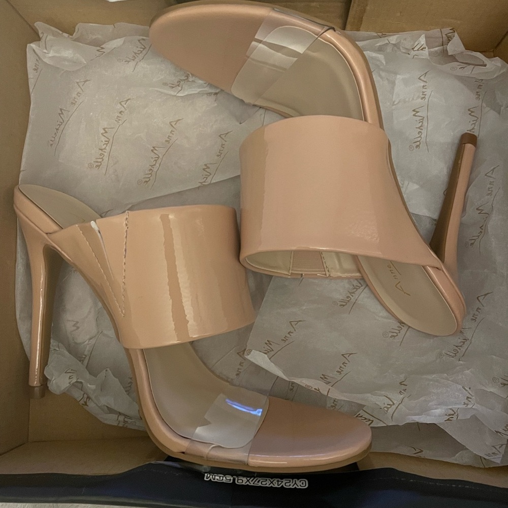 Nude high heels